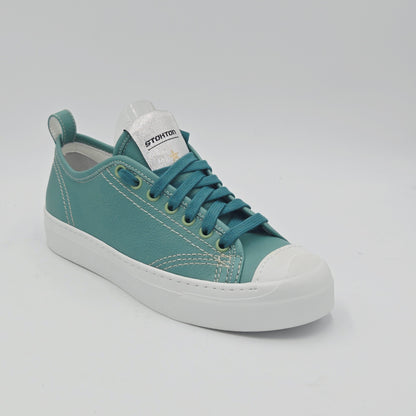 STOKTON Sneaker Donna pelle verde