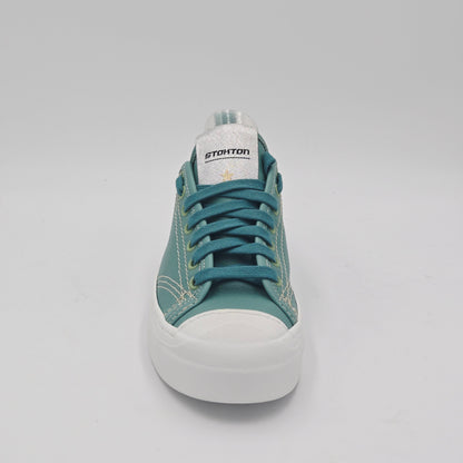 STOKTON Sneaker Donna pelle verde