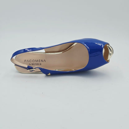 PACOMENA by MENBUR Decolté Donna pelle verniciata blu