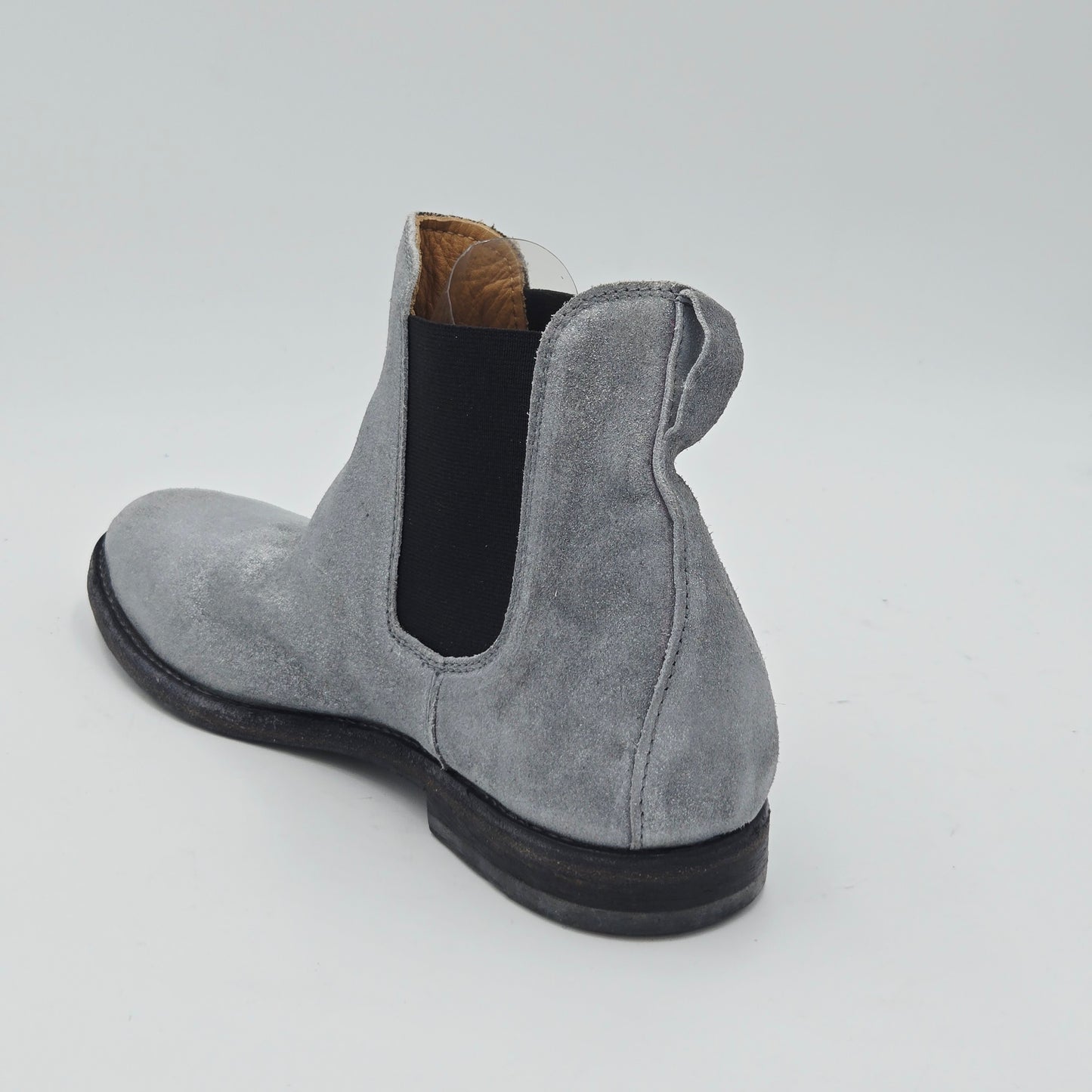 MOMA Stivaletti Donna pelle scamosciata argento