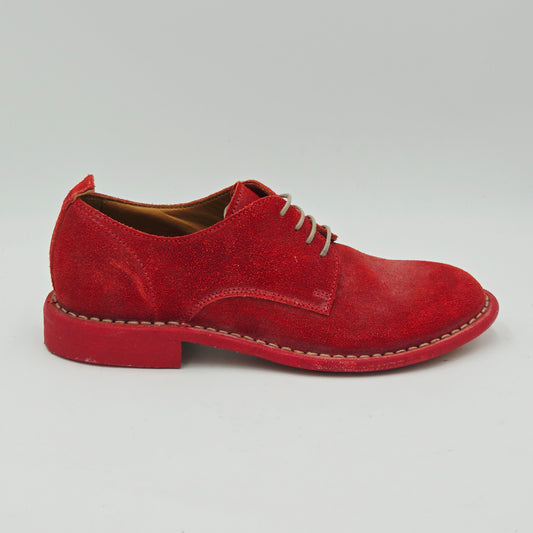 MOMA 1AS403-MAS Scarpe Classiche Donna pelle scamosciata rosso