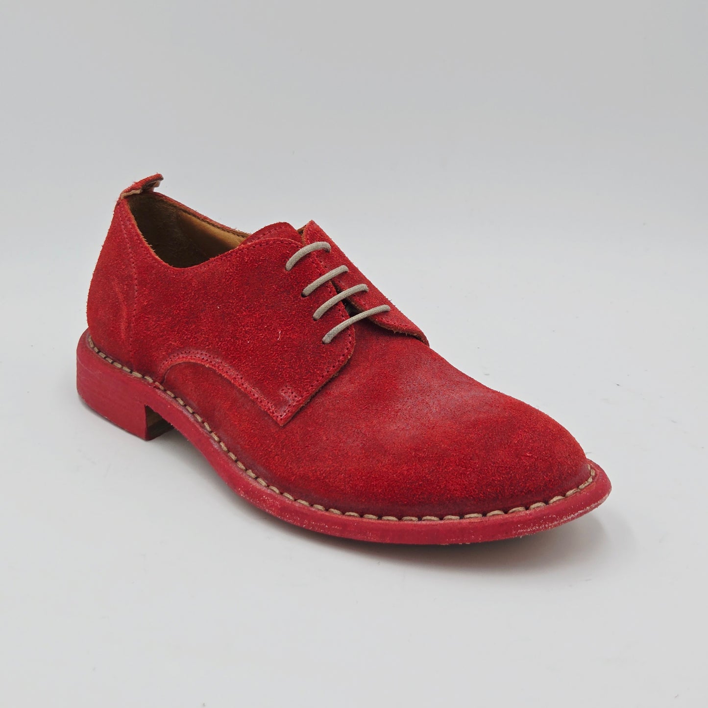 MOMA 1AS403-MAS Scarpe Classiche Donna pelle scamosciata rosso