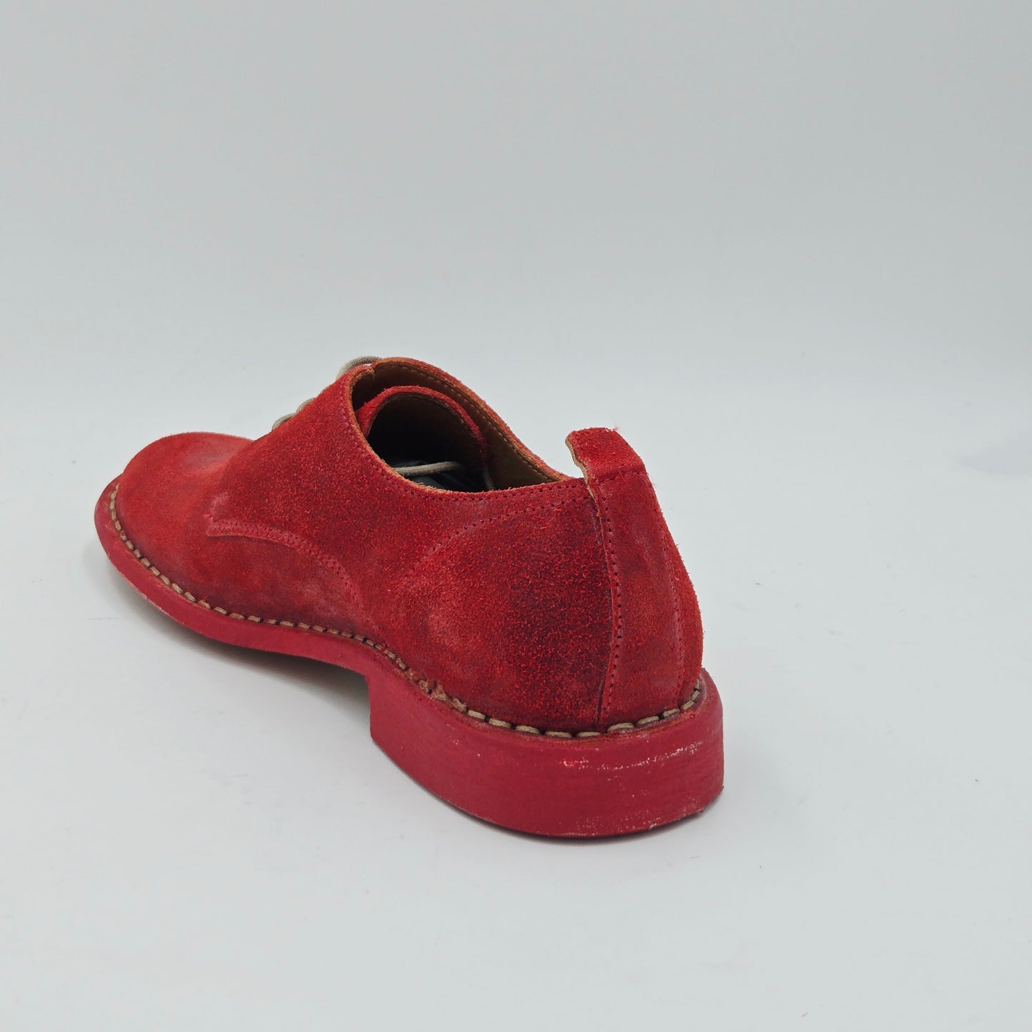 MOMA 1AS403-MAS Scarpe Classiche Donna pelle scamosciata rosso