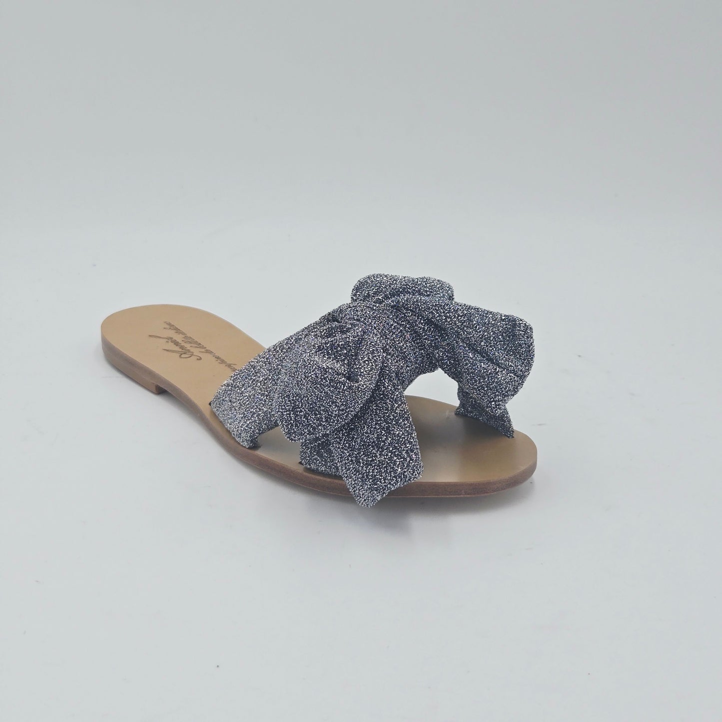 ANNIEL Sandali Donna tessuto argento