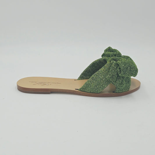 ANNIEL Sandali Donna tessuto verde