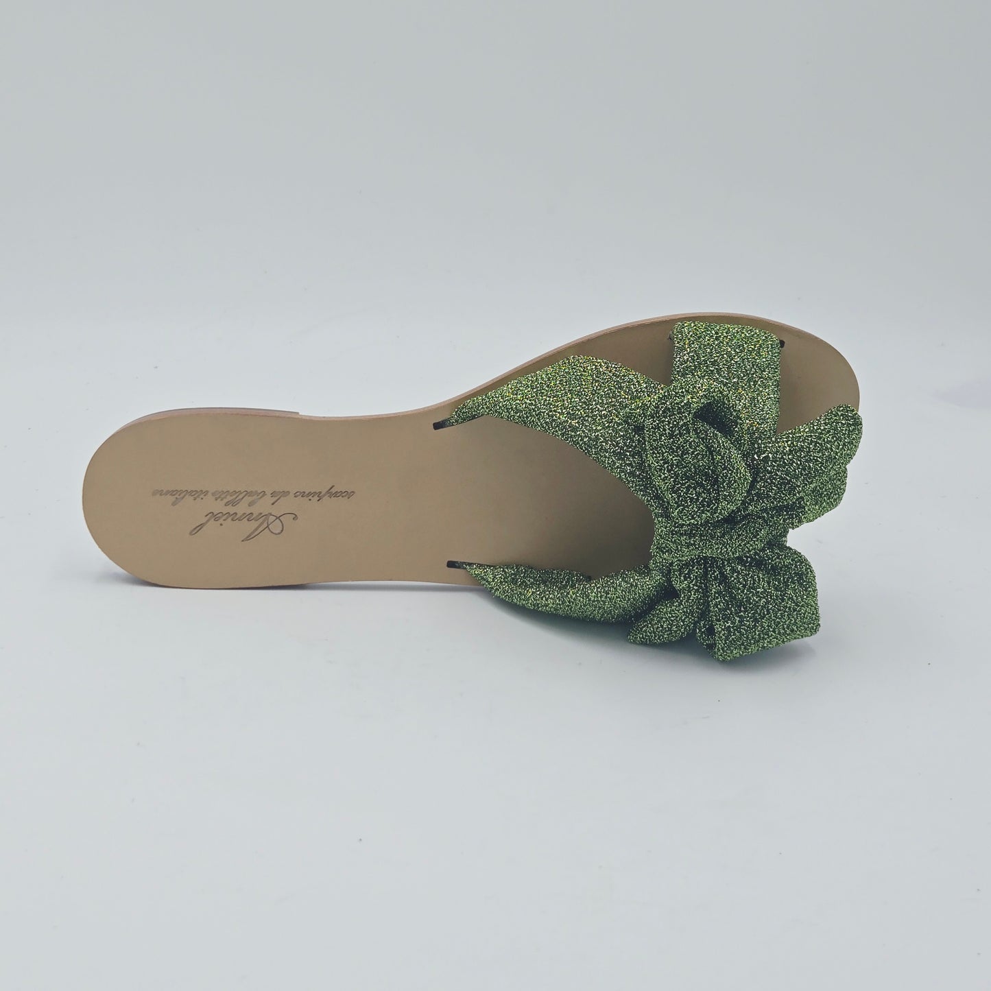 ANNIEL Sandali Donna tessuto verde