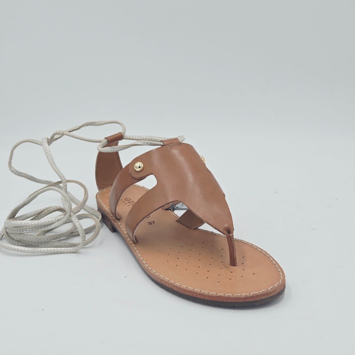 GEOX D SOZY Sandali Donna pelle marrone