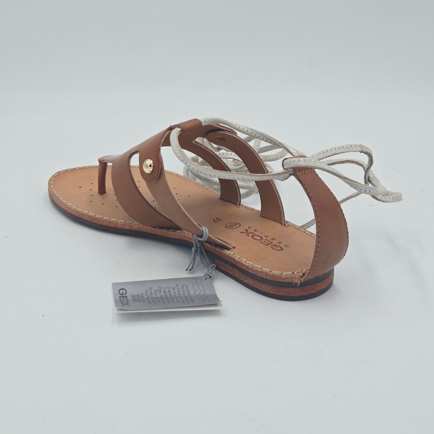 GEOX D SOZY Sandali Donna pelle marrone