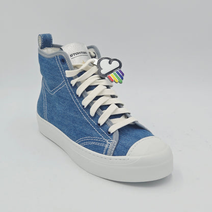 STOKTON Sneaker Donna tessuto blu