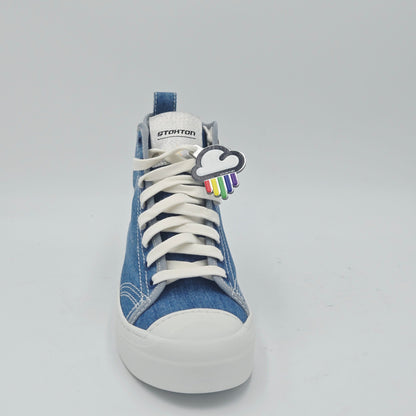 STOKTON Sneaker Donna tessuto blu