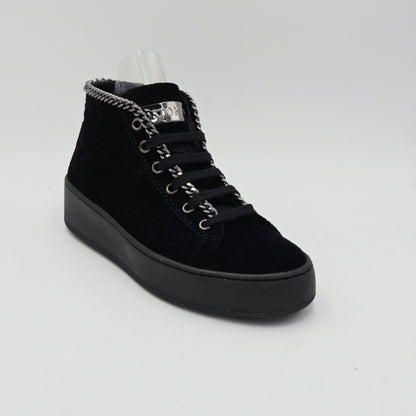 STOKTON Sneaker Donna velluto nero