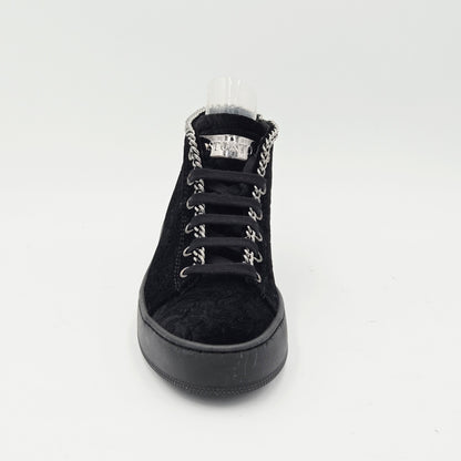 STOKTON Sneaker Donna velluto nero