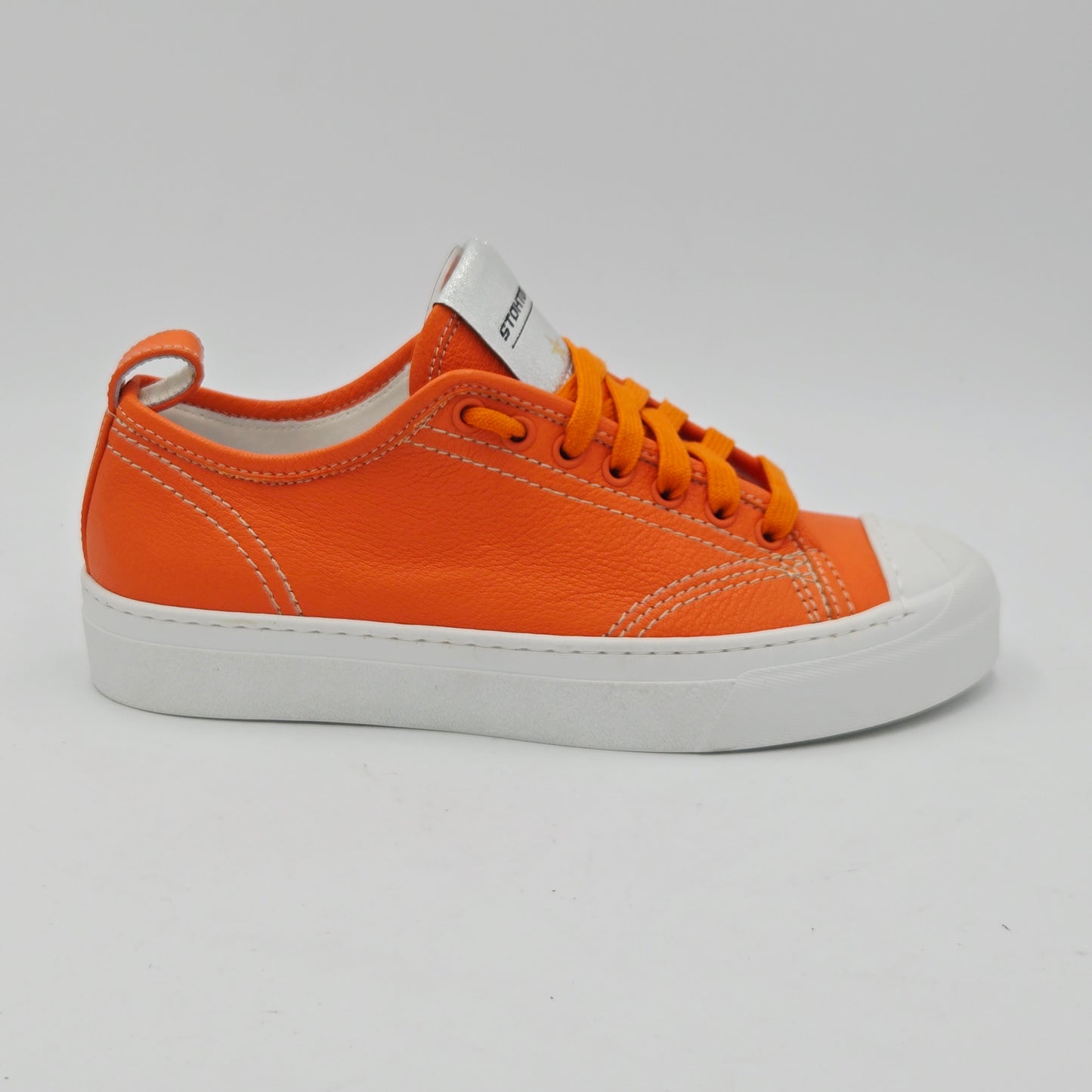 STOKTON Sneaker Donna pelle arancione