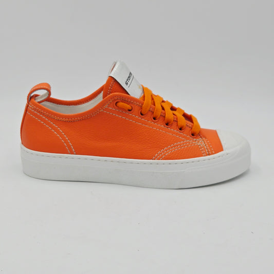 STOKTON Sneaker Donna pelle arancione