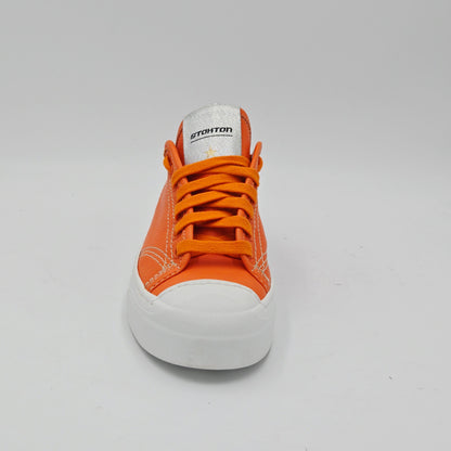 STOKTON Sneaker Donna pelle arancione