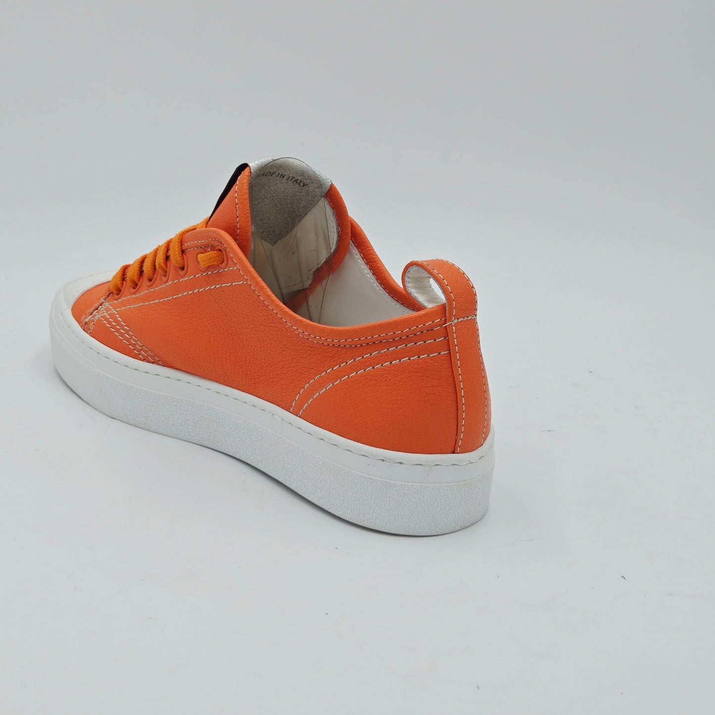 STOKTON Sneaker Donna pelle arancione
