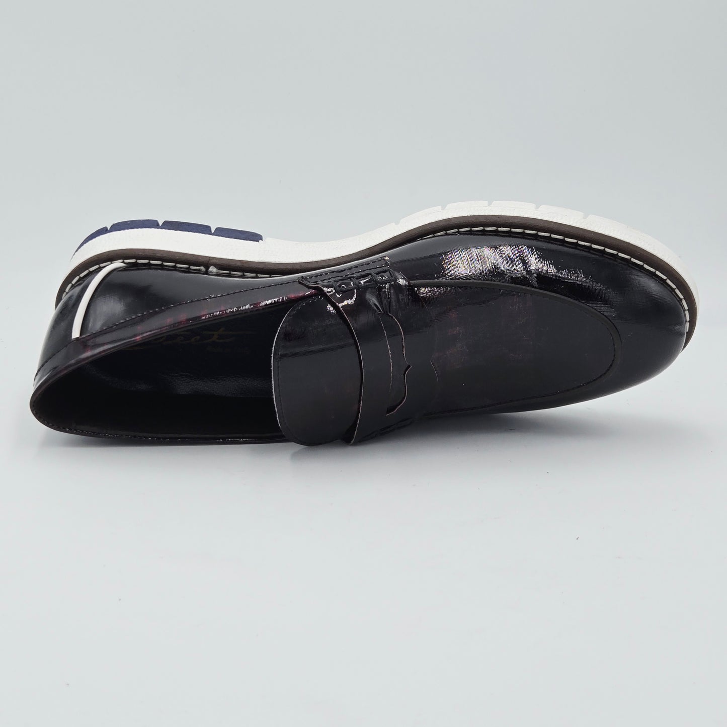 EVEET Mocassini Uomo pelle verniciata rosso