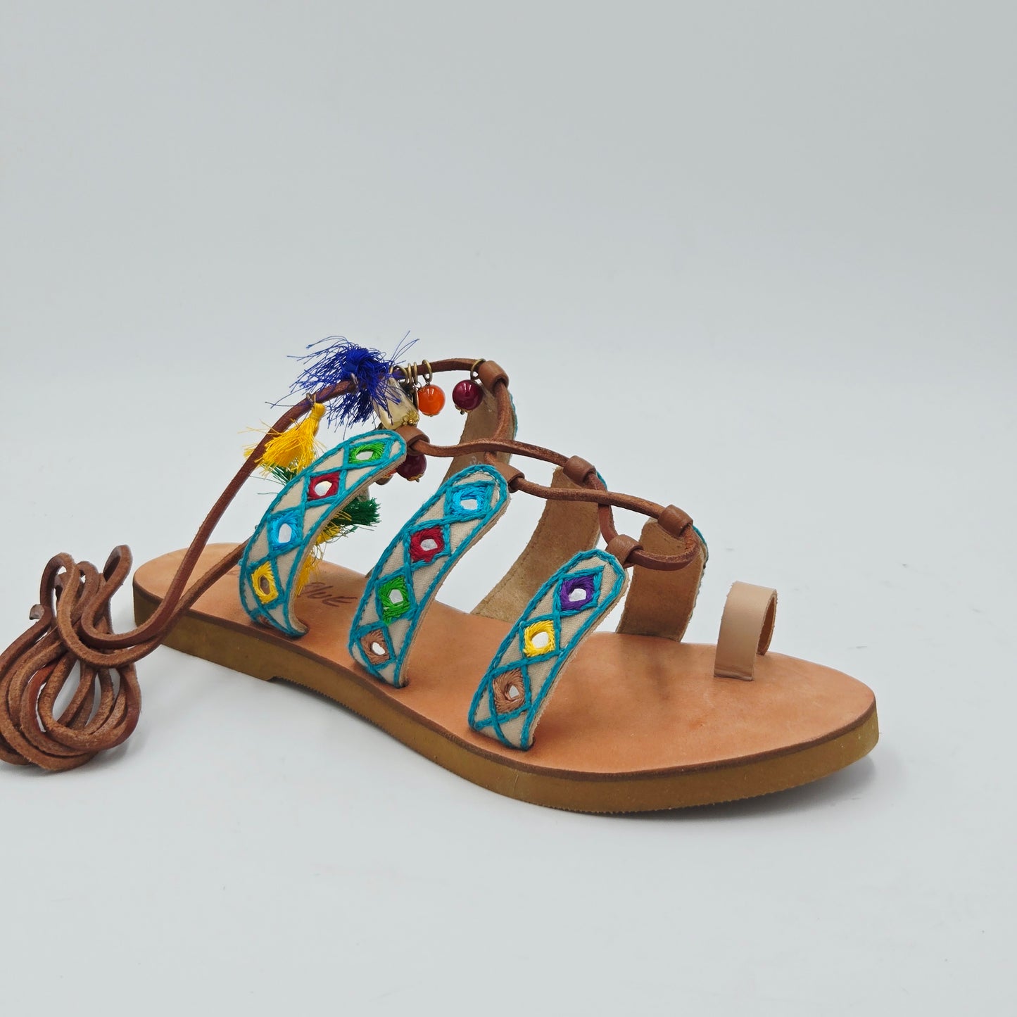 CORAL BLUE Sandali Donna tessuto blu