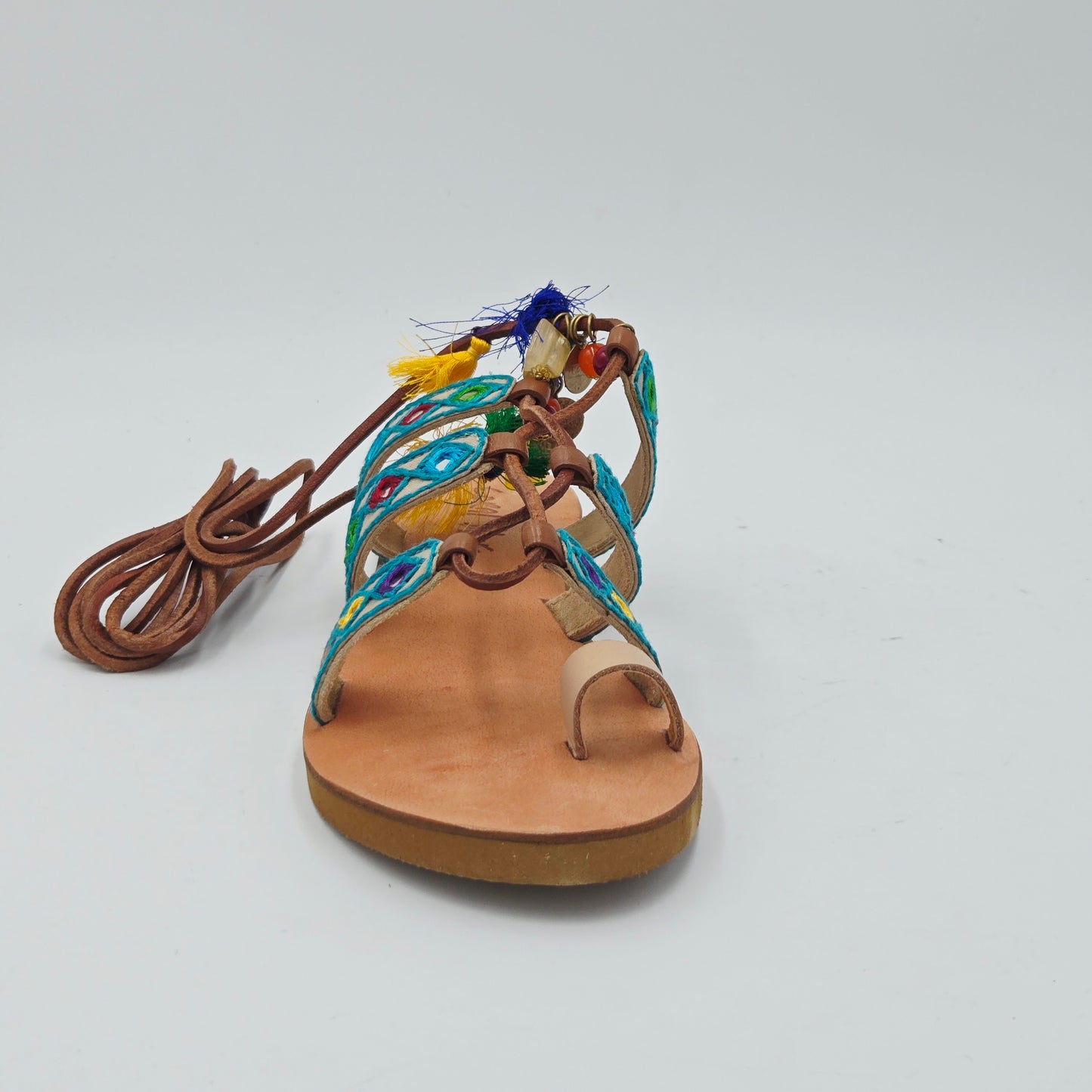 CORAL BLUE Sandali Donna tessuto blu