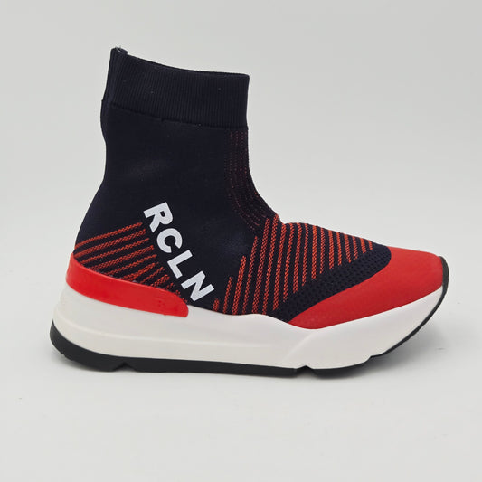 RUCOLINE Stivaletti Donna tessuto blu