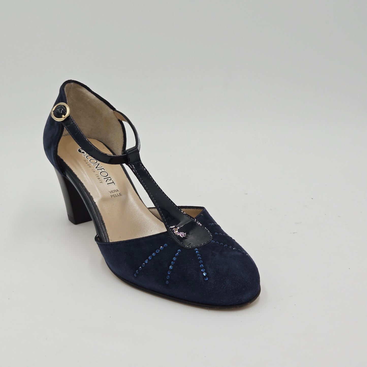 CONFORT Decolté Donna pelle scamosciata blu