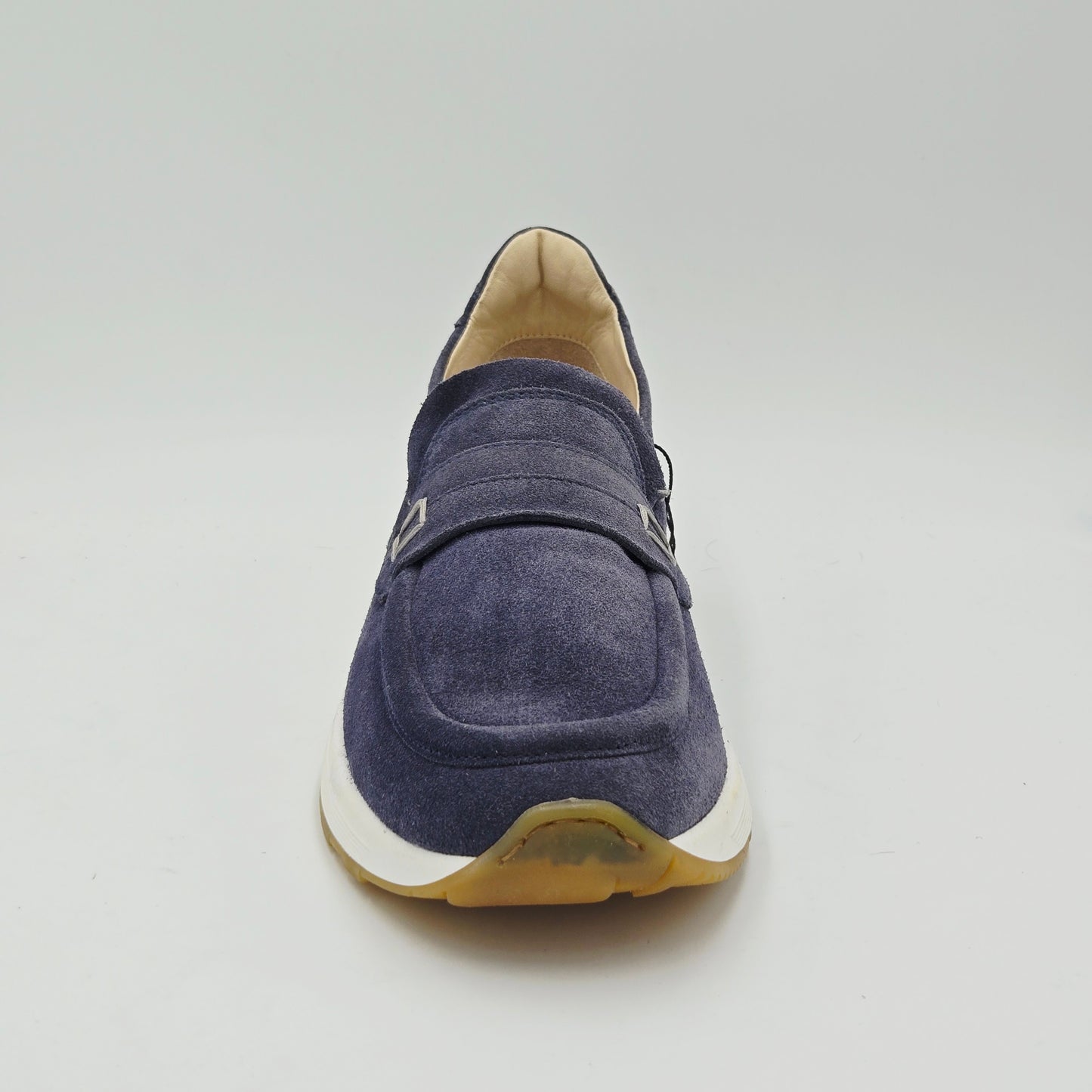 MOMA 4FS413-CRPG Mocassini Uomo pelle scamosciata blu