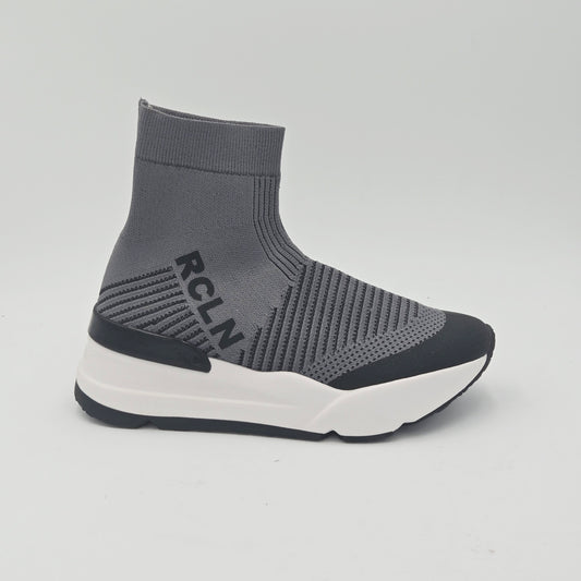 RUCOLINE SOCK RUNNER Stivaletti Donna tessuto grigio