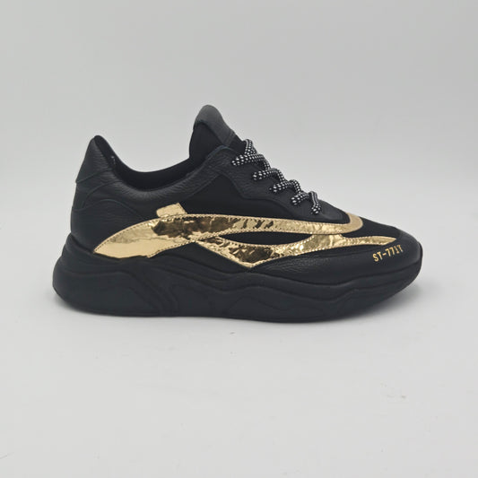 STOKTON Sneaker Donna pelle nero