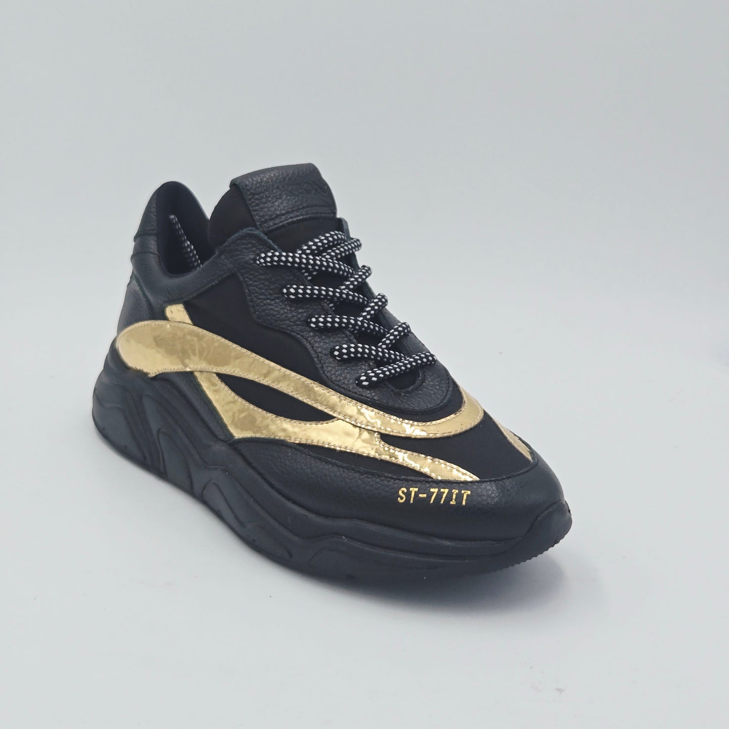 STOKTON Sneaker Donna pelle nero