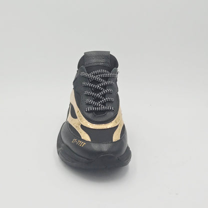 STOKTON Sneaker Donna pelle nero