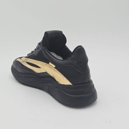 STOKTON Sneaker Donna pelle nero