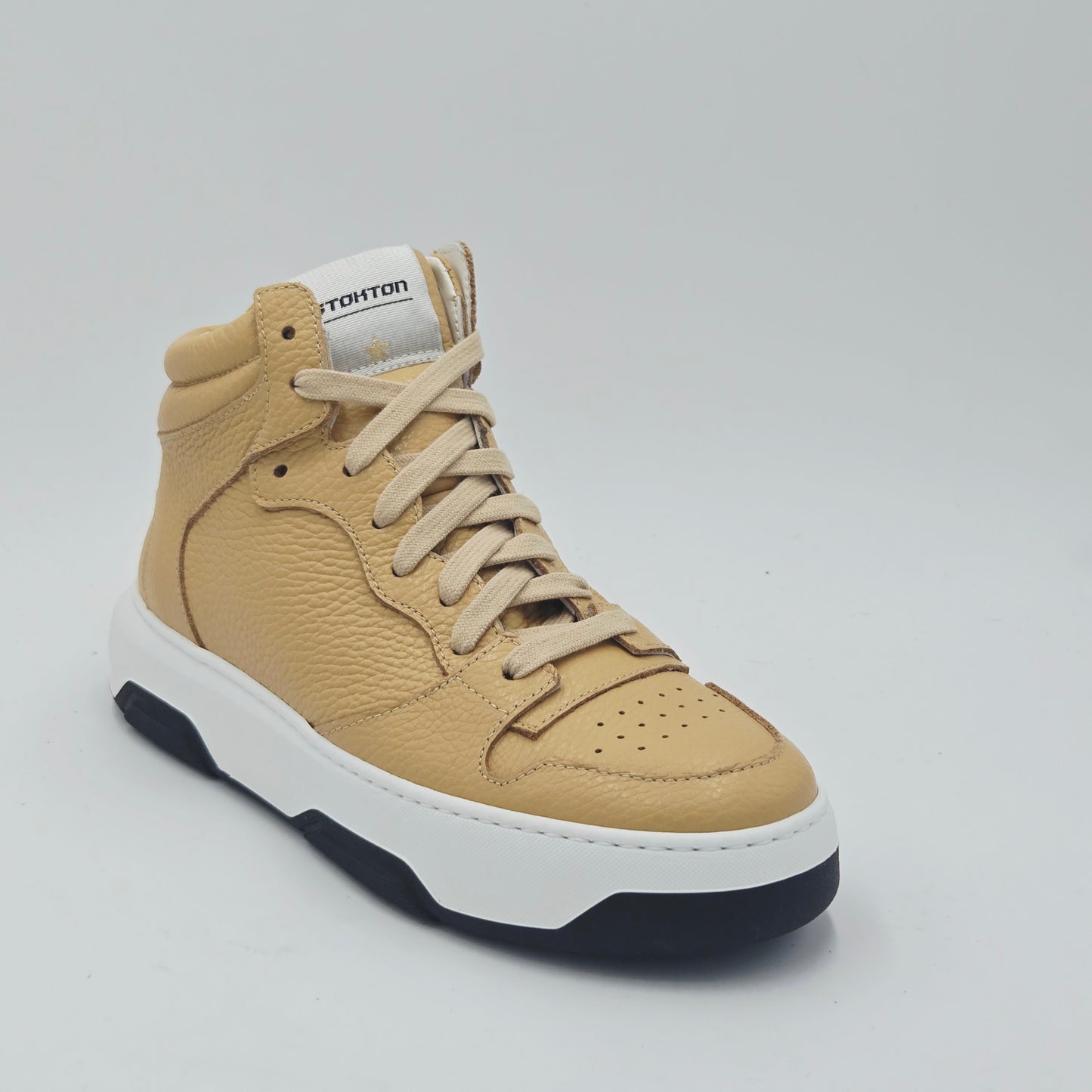 STOKTON Sneaker Donna pelle beige