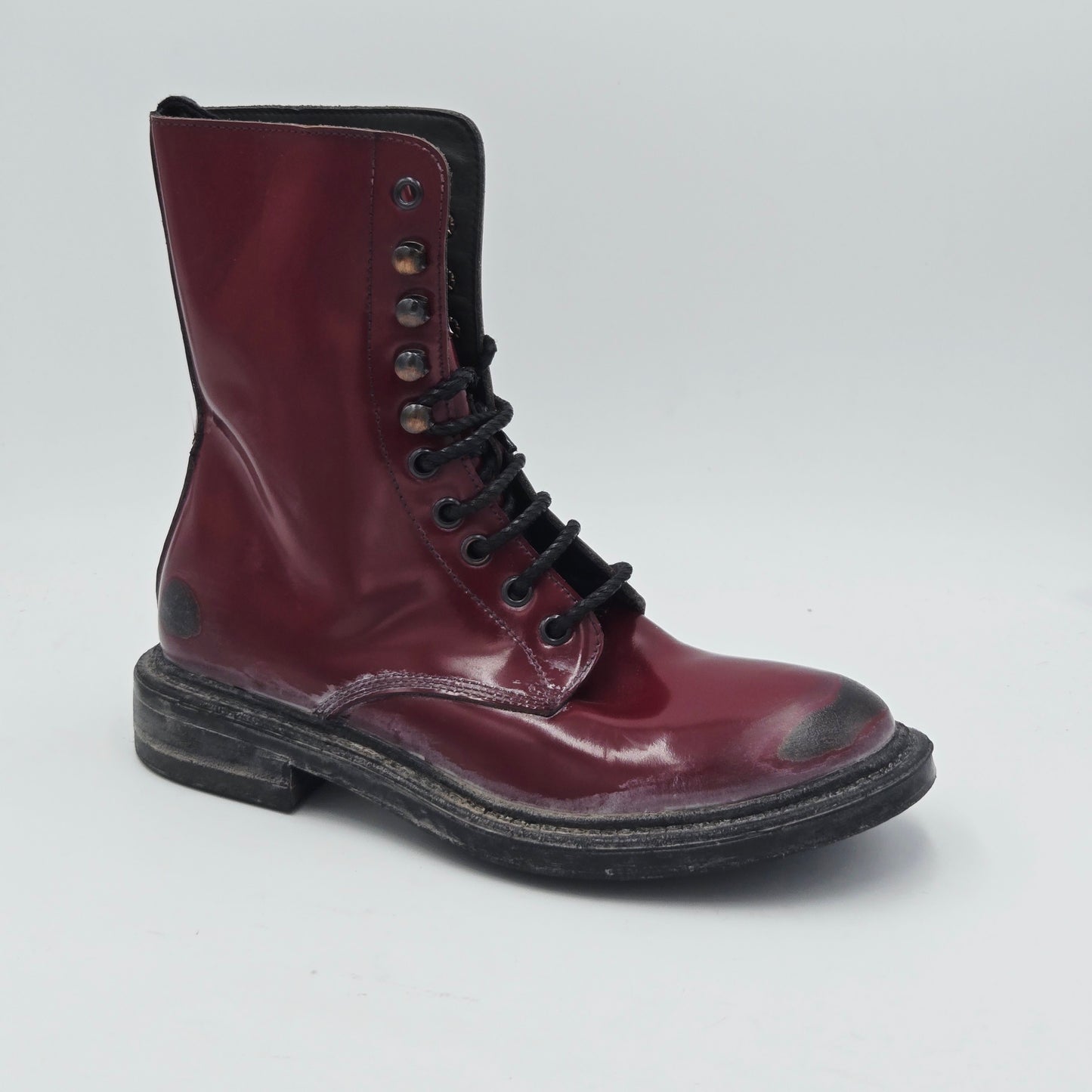 MOMA VINTAGE Stivaletti Donna pelle rosso