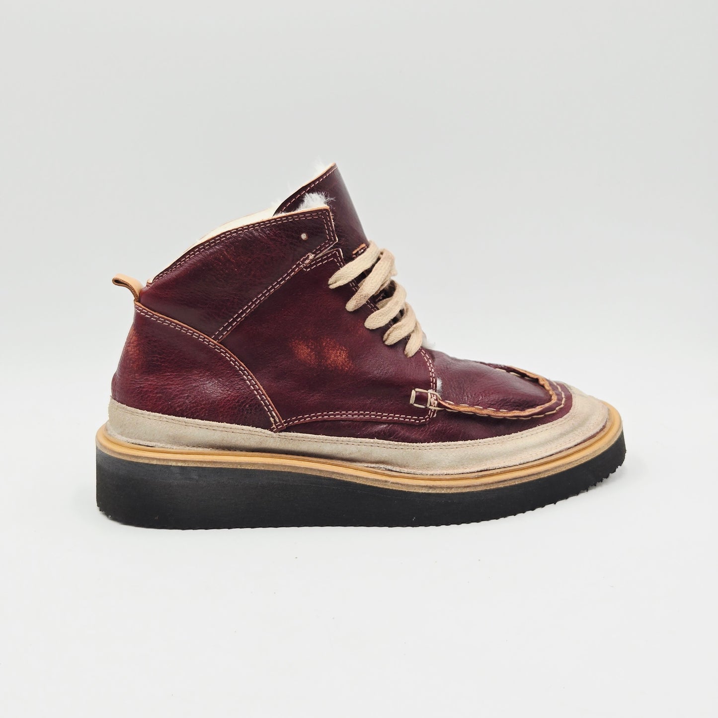 MOMA VINTAGE Stivaletti Donna pelle rosso