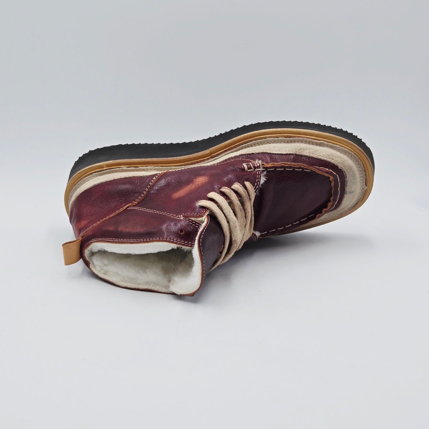 MOMA VINTAGE Stivaletti Donna pelle rosso