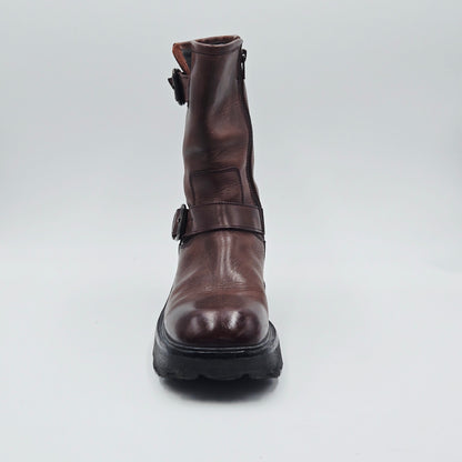 MOMA 1CW323 VINTAGE Stivaletti Donna pelle marrone