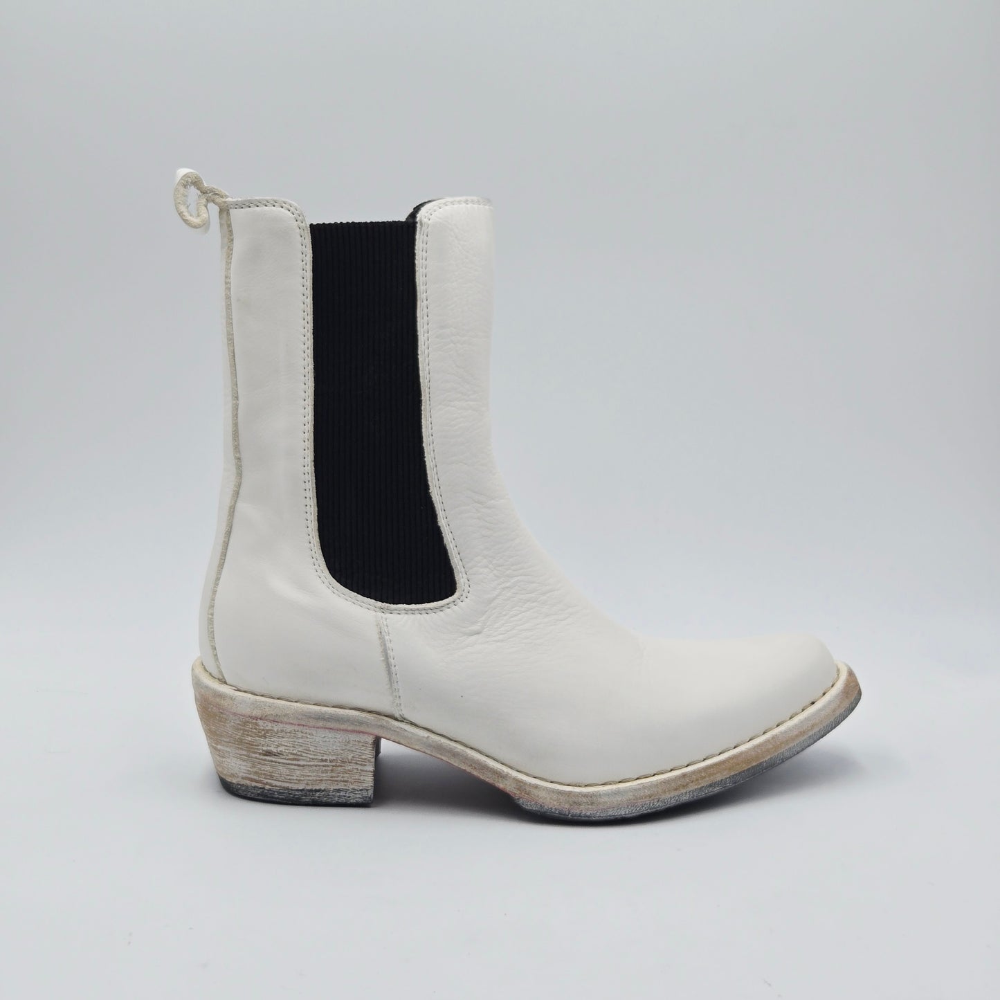 MOMA 1CW228-CAP Stivaletti Donna pelle bianco