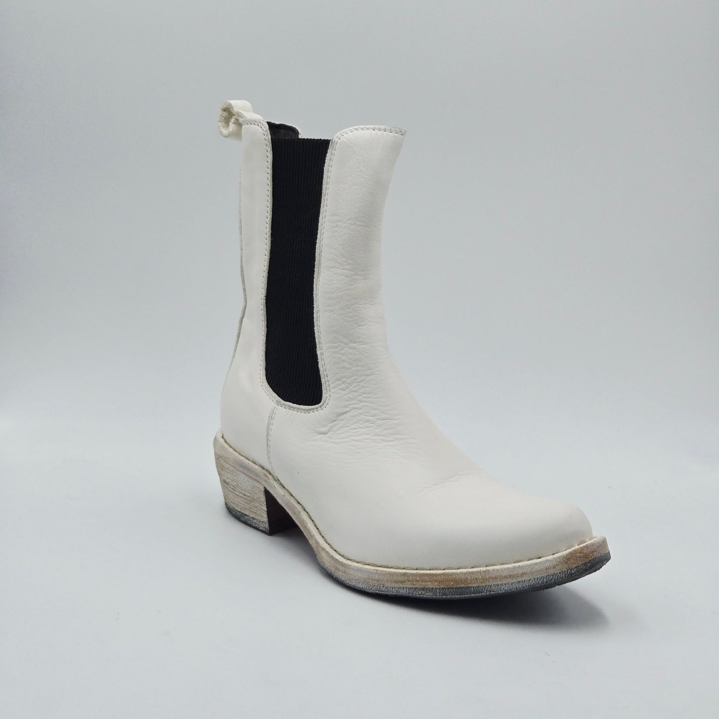 MOMA 1CW228-CAP Stivaletti Donna pelle bianco