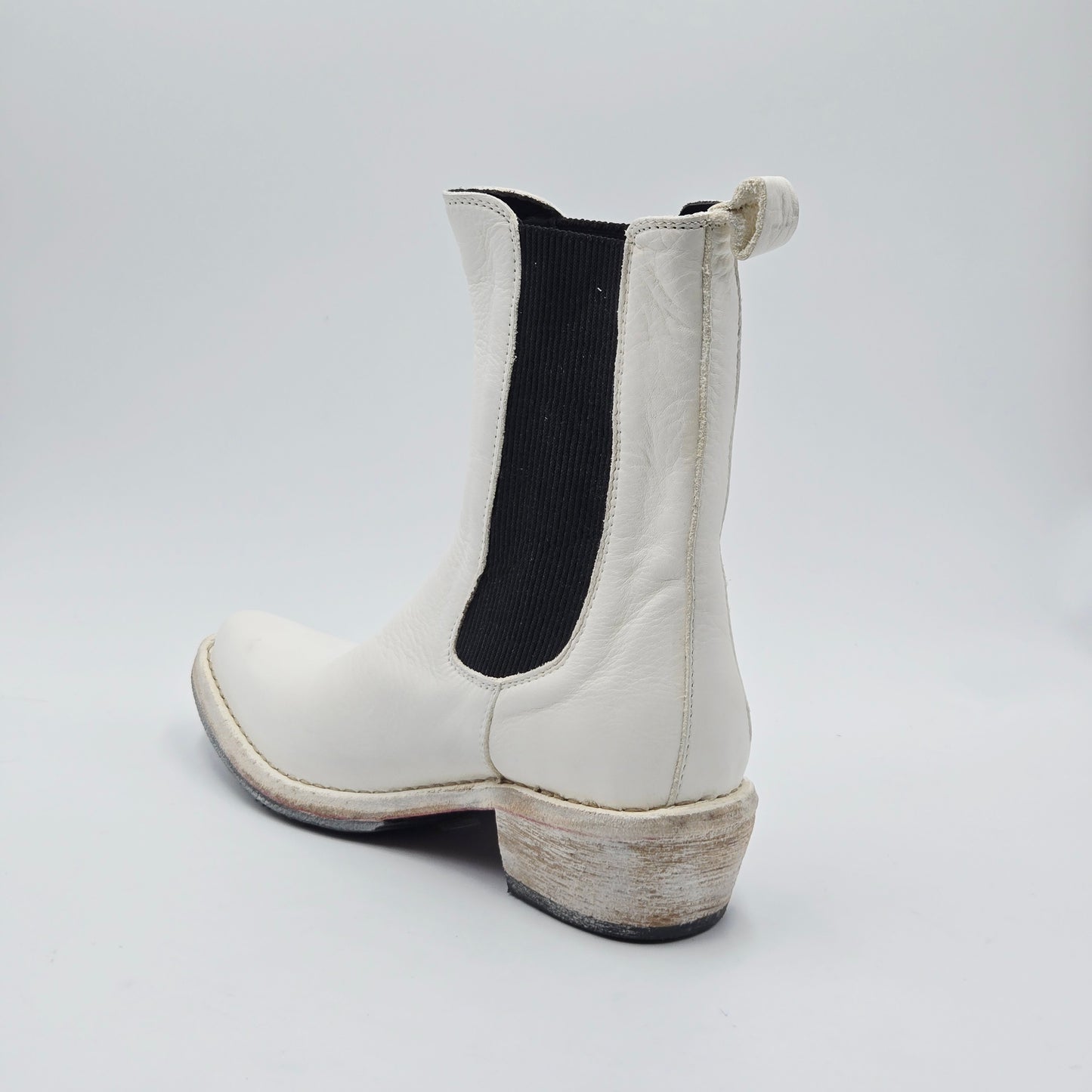 MOMA 1CW228-CAP Stivaletti Donna pelle bianco