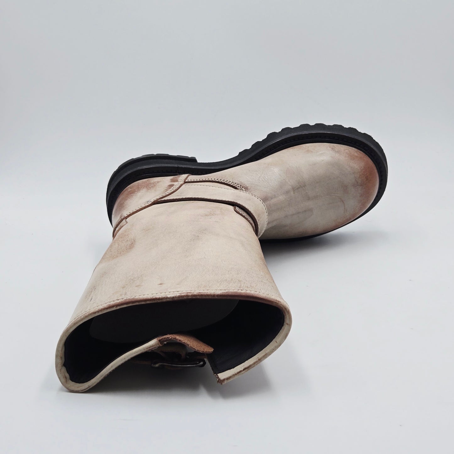 MOMA 1DW340 VINTAGE Stivali Donna pelle marrone