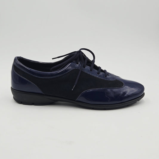 THE FLEXX BREAKING NEWS Sneaker Donna pelle verniciata blu