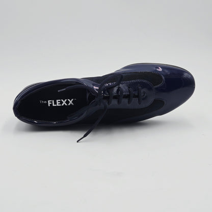THE FLEXX BREAKING NEWS Sneaker Donna pelle verniciata blu
