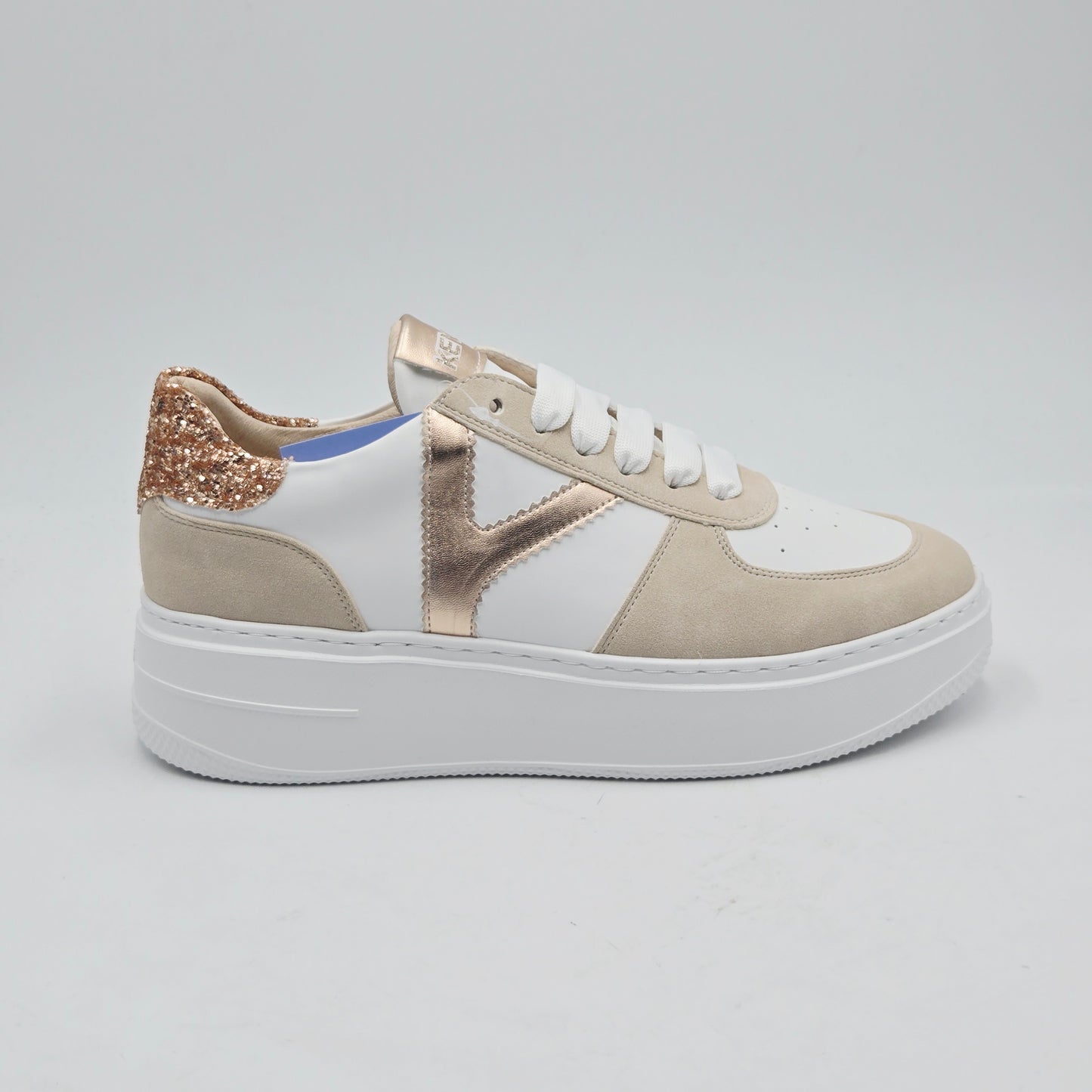 KEYS Sneaker Donna pelle sintetica bianco