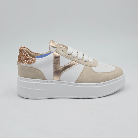 KEYS Sneaker Donna pelle sintetica bianco