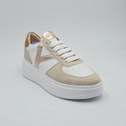 KEYS Sneaker Donna pelle sintetica bianco