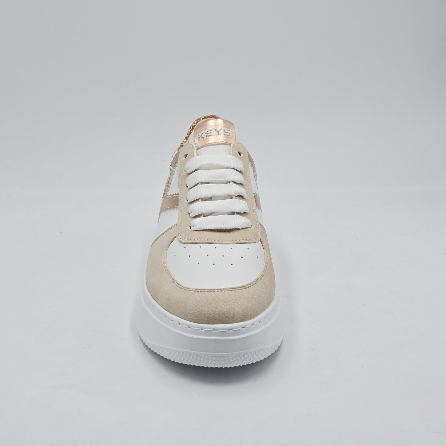 KEYS Sneaker Donna pelle sintetica bianco