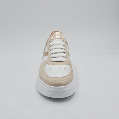 KEYS Sneaker Donna pelle sintetica bianco