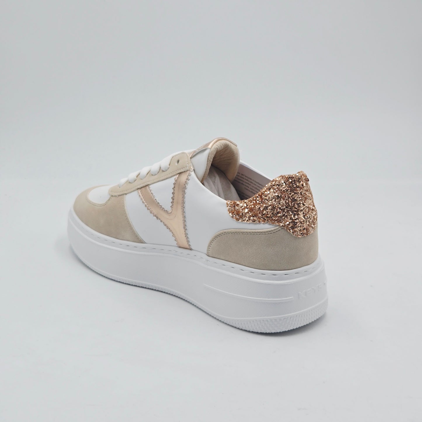 KEYS Sneaker Donna pelle sintetica bianco