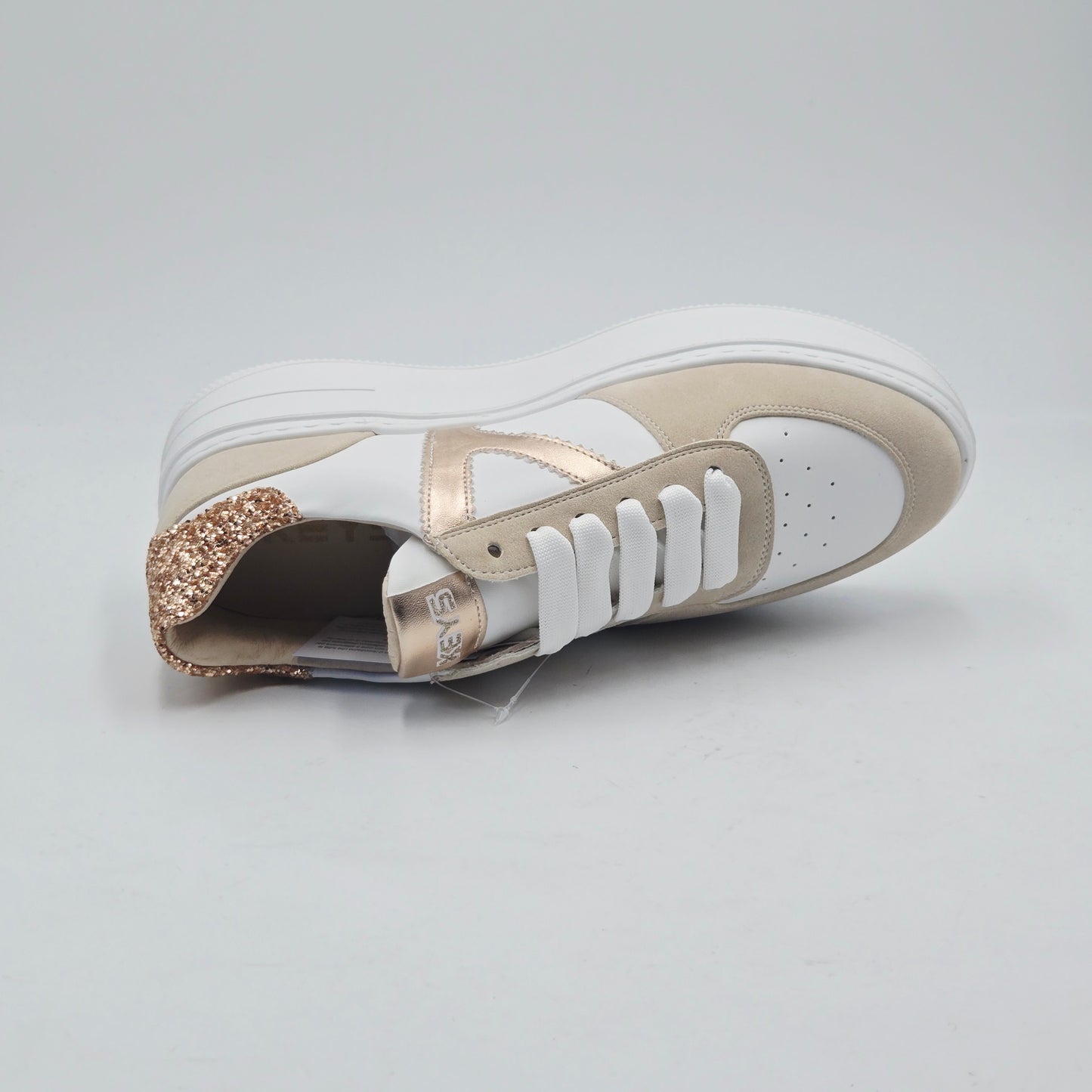 KEYS Sneaker Donna pelle sintetica bianco