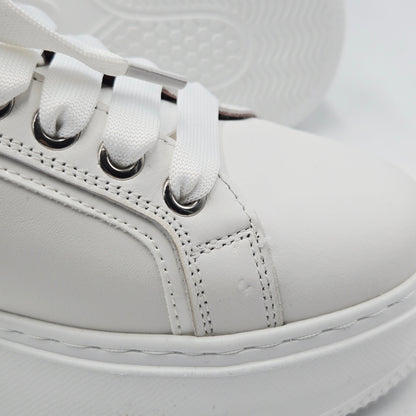 KEYS Sneaker Donna pelle bianco